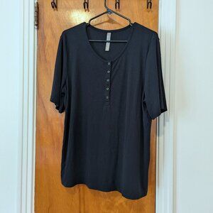 Mondetta Soft Ribbed Short sleeve Henley (XXL)